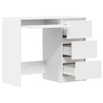 vidaXL Bureau Blanc 90x45x76 cm Bois d’ingénierie