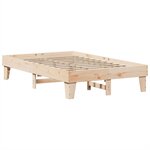 vidaXL Cadre de lit sans matelas 135x190 cm bois de pin massif