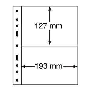 Recharges noires Optima XL à 2 bandes pour enveloppes lettres.