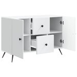vidaXL Buffet Blanc 89 x 34 5 x 60 cm Bois d'ingénierie