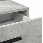 vidaXL Table de Toilette Gris béton 79 x 41 x 135 cm Bois d'ingénierie