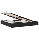 vidaXL Cadre de lit ottoman avec stockage Noir 200 x 200 cm Velours