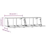 vidaXL Armoires murales 2Pièces Chêne fumé 60x36 5x35cm Bois d'ingénierie