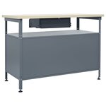 vidaXL Établi Noir 120x60x85 cm Acier