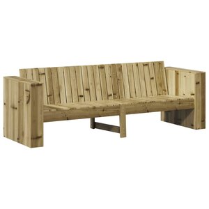 vidaXL Canapé de jardin Marron 185 5 x 60 x 62 cm Bois de pin massif
