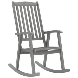 vidaXL Chaise à bascule gris bois d'acacia massif
