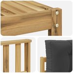 vidaXL Ensemble de canapés d'extérieur 6 Pièces Blanc et anthracite