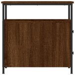 vidaXL Table de chevet chêne marron 30x60x60 cm bois d'ingénierie