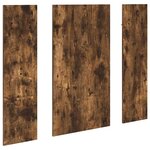 vidaXL Porte-manteau mural Montage mural Chêne fumé 96 x 1 5 x 90 cm