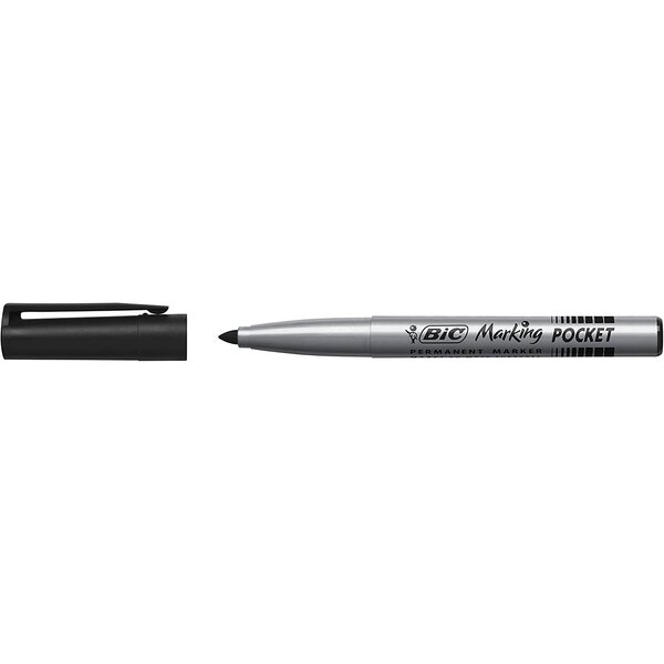 Marqueur Permanent MARKING POCKET 1445 pointe Ogive Moyenne Noir BIC