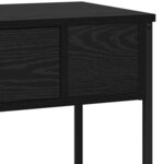 vidaXL Table console Chêne noir 100 x 34.5 x 75 cm Bois d'ingénierie