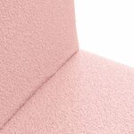 vidaXL Fauteuil de sol ajustable Rose Tissu en laine de mouton