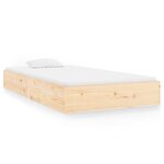 vidaXL Cadre de lit bois massif 90x200 cm