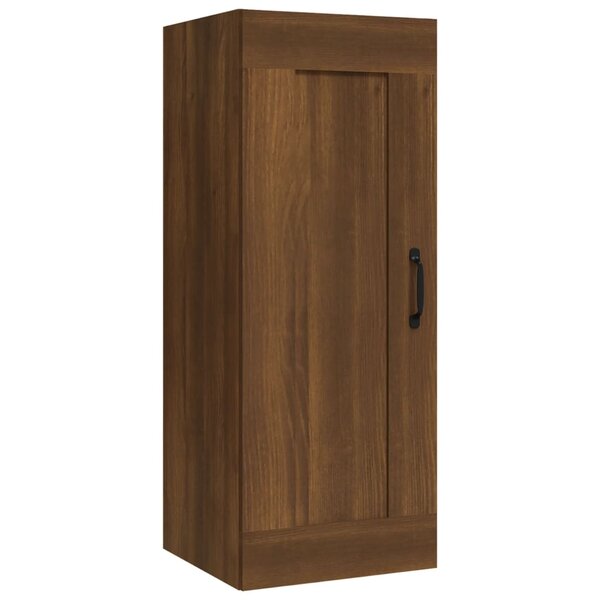 vidaXL Armoire suspendue Chêne marron 35x34x90 cm Bois d'ingénierie