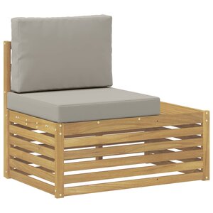 vidaXL Canapé d'extérieur en bout Bois d'Acacia Massif Blanc