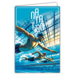 Carte NATATION avec Enveloppe 12x17 5cm Pour sportif sportive nageur nageuse en piscine champion(ne) ou supporter - Collection Passion Sports des Jeux Olympiques - Fabriqué en France