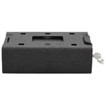 vidaXL Coffre de voiture avec verrouillage Noir 21.8 x 16 x 7 cm Acier