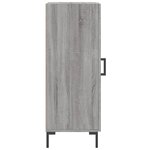 vidaXL Buffet Sonoma gris 34 5x34x90 cm Bois d'ingénierie