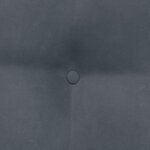 vidaXL Coussin de Dos Gris foncé 60 x 24 x 50 cm Velours