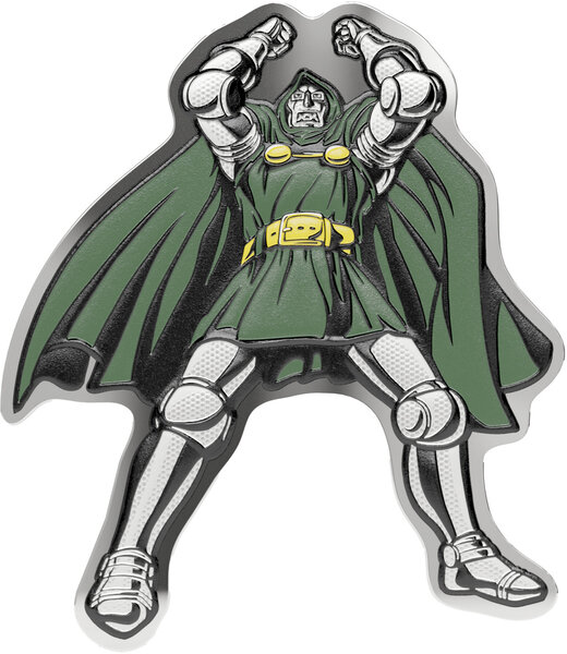 Monnaie DOCTOR DOOM Marvel Master of Menace Blind Box 1/2 Oz Argent 1$ Niue 2026 (PRÉCOMMANDE)
