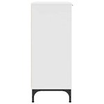 vidaXL Buffet avec tiroir Blanc 89 5 x 33 x 82 cm Bois d'ingénierie