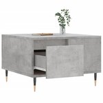 vidaXL Table basse gris béton 55x55x36 5 cm bois d'ingénierie