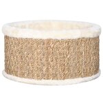 vidaXL Panier pour chat rond 36 cm Herbiers marins