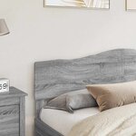vidaXL Tête de lit Gris Sonoma 200 cm Bois d'ingénierie