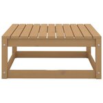 vidaXL Repose-pieds de jardin et coussins 2Pièces Marron miel Bois de pin