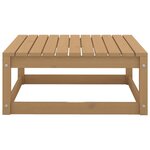 vidaXL Repose-pieds de jardin et coussins 2Pièces Marron miel Bois de pin