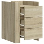 vidaXL Table de chevet chêne sonoma 45x50x65 cm bois d’ingénierie
