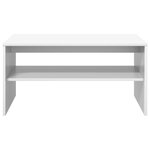 vidaXL Table basse Blanc 80 x 50 x 40 cm Bois d'ingénierie