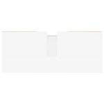 vidaXL Armoire de salle de bain blanc brillant 80x33x60 cm