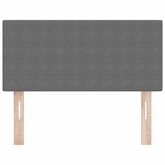 vidaXL Tête de lit LED avec des lumières à LED Gris clair 100 cm tissu