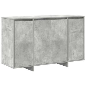 vidaXL Buffet Gris béton 120 x 41 x 75 cm Bois d'ingénierie