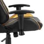 vidaXL Chaise de jeu pivotante Doré PVC