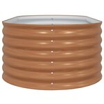 vidaXL Jardinière surélevée Marron 160 x 80 x 44 cm Acier