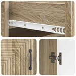 vidaXL Buffet Chêne Sonoma 66 x 34 5 x 89 5 cm Bois d'ingénierie