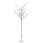 vidaXL Sapin de Noël 140 LED blanc froid Saule 1 5 m Int/Ext
