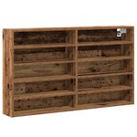 vidaXL Meuble Vitrine en Bois Ancien 100x15x58 cm en Bois d'ingénierie