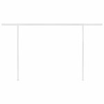 vidaXL Auvent rétractable automatique avec poteaux 4 5x3 m Anthracite