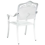 vidaXL Chaise de jardin 2 Pièces Blanc 55 x 55 x 92 5cm Aluminium