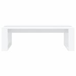vidaXL Table basse Blanc brillant 110x50x35 cm Bois d'ingénierie