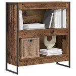 vidaXL Bibliothèque Bois Ancien 80 x 30 x 155 cm Bois d'ingénierie