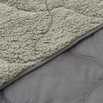 vidaXL Duvet complet toute l'année Matelassé Gris clair 200 x 200 cm