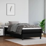 vidaXL Matelas de lit à ressorts ensachés fermeté moyenne Noir 80x200x20 cm Similicuir