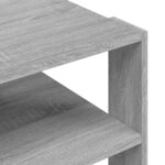 vidaXL Table basse sonoma gris 59 5x59 5x40 cm bois d'ingénierie