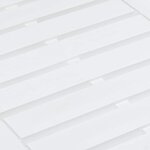 vidaXL Table de jardin Blanc 78x55x38 cm Plastique