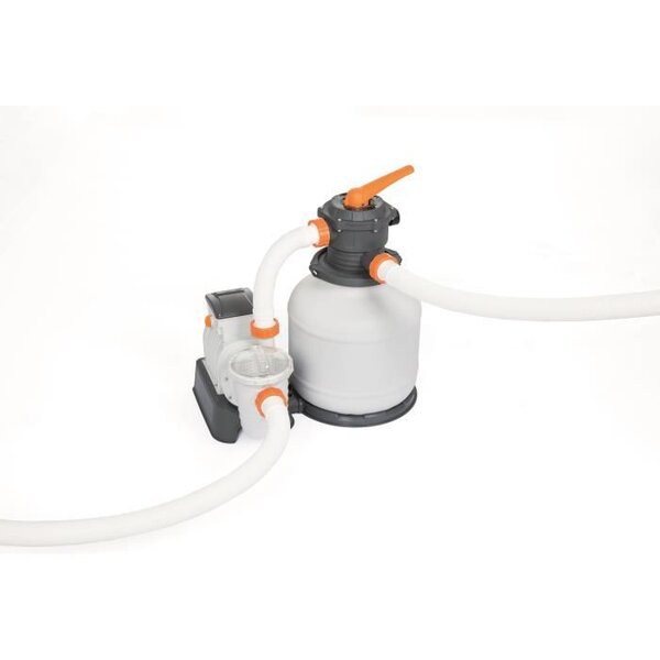 Bestway filtre a sable 7 57 m³/h + pré-filtre - blanc