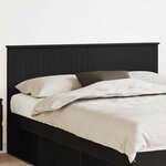 vidaXL Tête de lit Chêne noir 150 cm Bois d'ingénierie